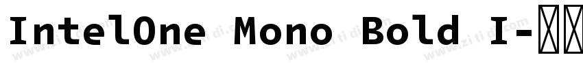 IntelOne Mono Bold I字体转换